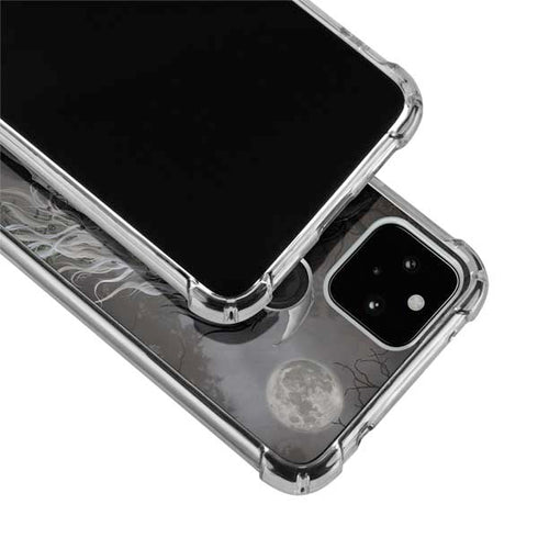Gothic Princess with Silver Dragon by Nene Thomas Google Pixel 5 Clear Case